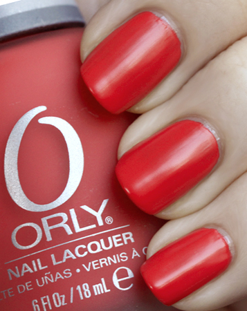 Orly Retro Red Nail Polish from the Plastix Satin Finish collection
